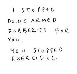 armed robberies and exercising