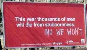 stubborn men